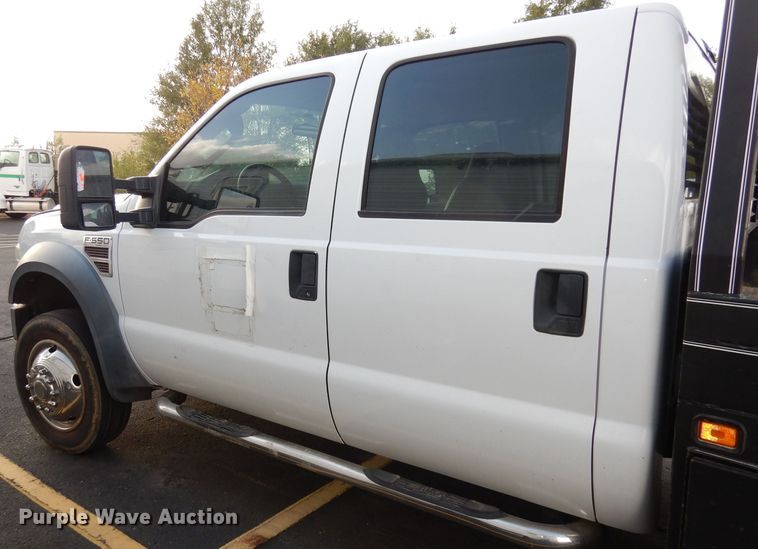 image for item DJ6916 2008 Ford F550 Super Duty XL  Crew Cab flatbed truck