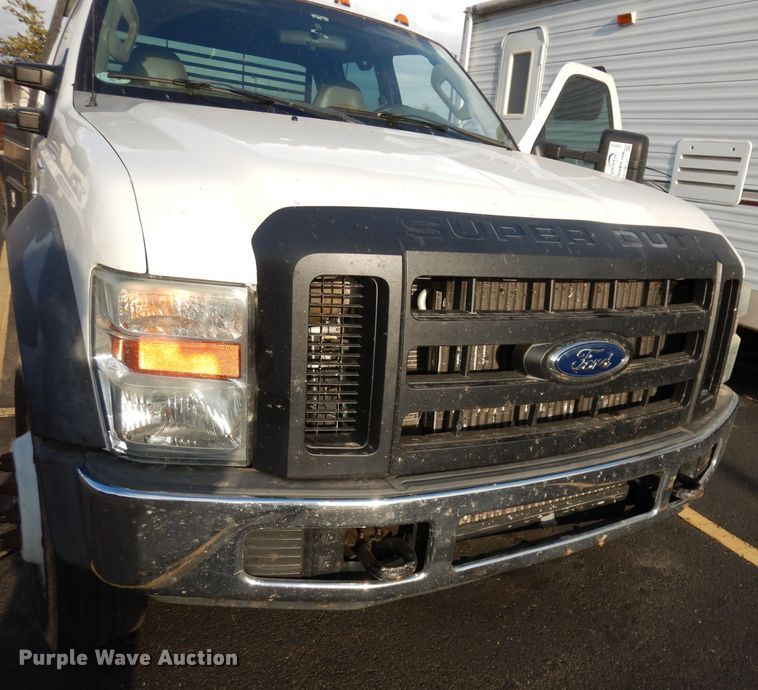 image for item DJ6916 2008 Ford F550 Super Duty XL  Crew Cab flatbed truck