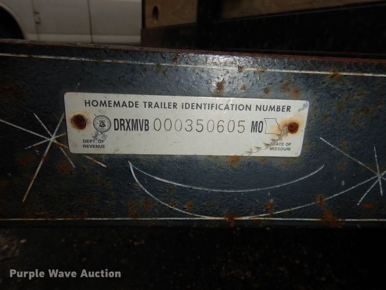 image for item DJ6921 2016 shop built utility trailer