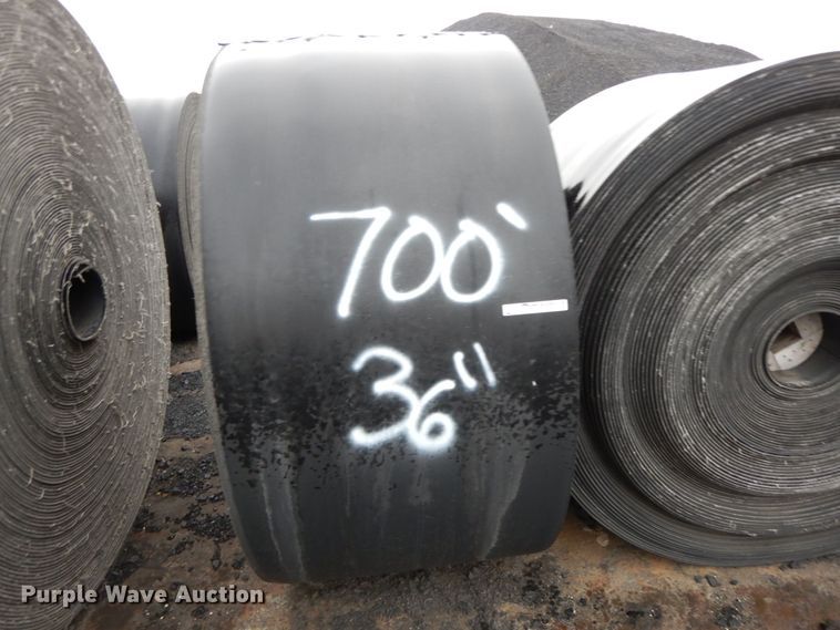image for item FG9572 (11) rolls of 36" rubber belting