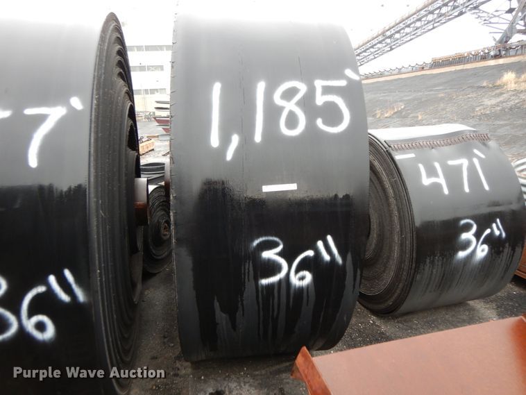 image for item FG9572 (11) rolls of 36" rubber belting