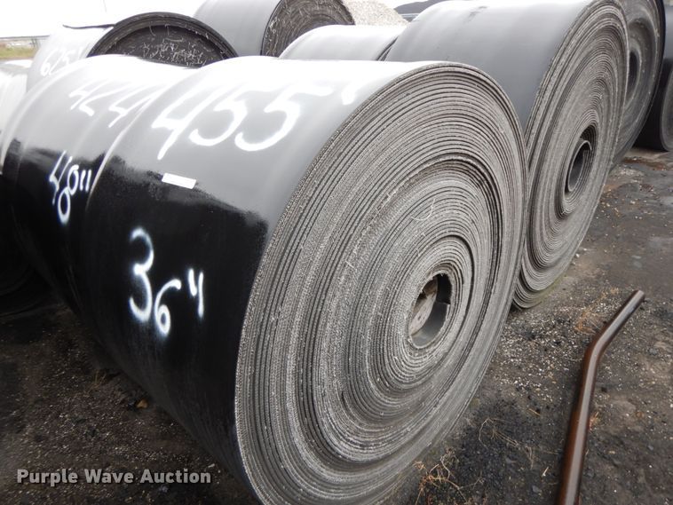 image for item FG9572 (11) rolls of 36" rubber belting