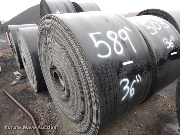 image for item FG9572 (11) rolls of 36" rubber belting