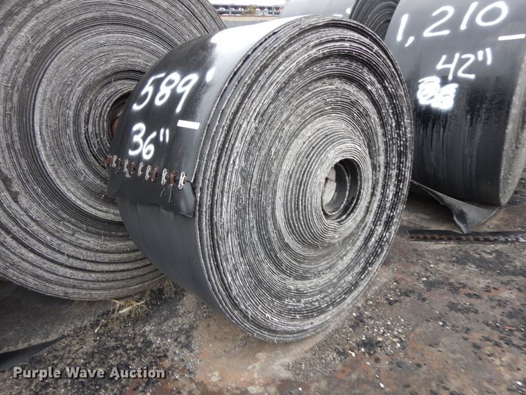 image for item FG9572 (11) rolls of 36" rubber belting