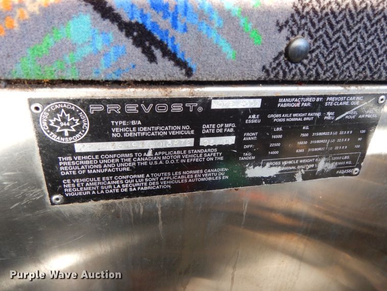 image for item FG9656 2000 Prevost H3-45  coach bus