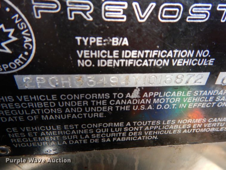 image for item FG9656 2000 Prevost H3-45  coach bus