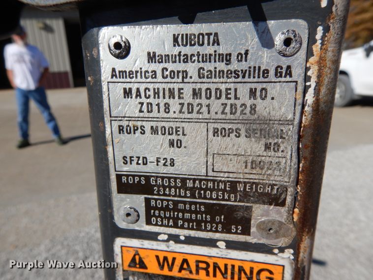 image for item FG9661 Kubota ZD21  ZTR lawn mower