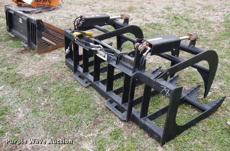 image for item FR9763 76.5"W skid steer grapple bucket