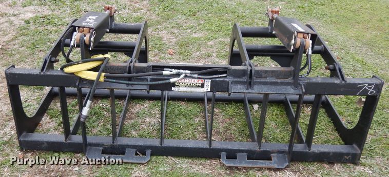 image for item FR9763 76.5"W skid steer grapple bucket