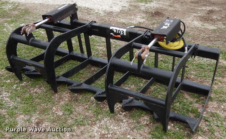 image for item FR9763 76.5"W skid steer grapple bucket
