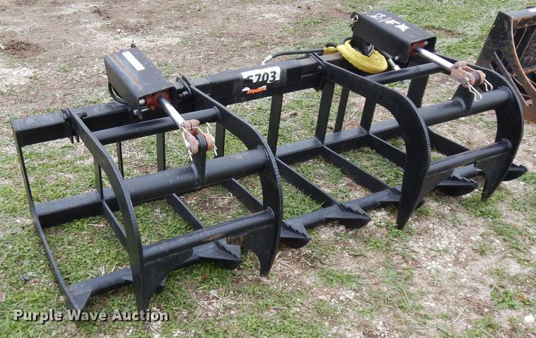 image for item FR9763 76.5"W skid steer grapple bucket