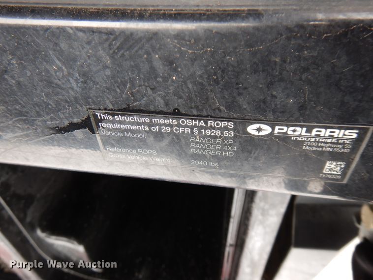 image for item FW9828 2011 Polaris Ranger XP  utility vehicle