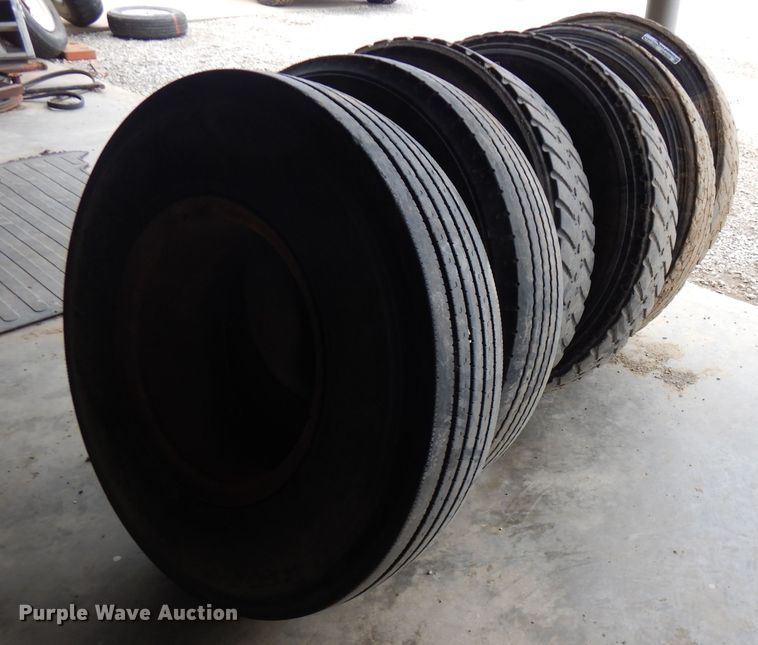 image for item FW9829 (6) 10.00R20 tires and wheels