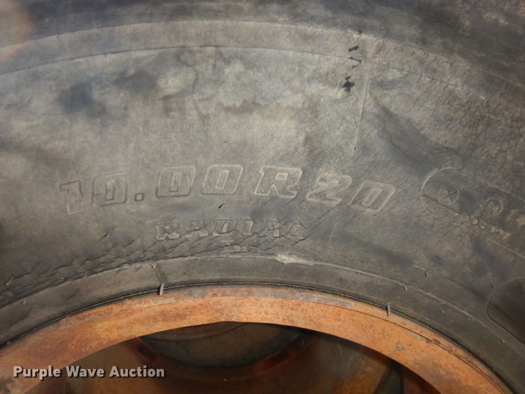 image for item FW9829 (6) 10.00R20 tires and wheels