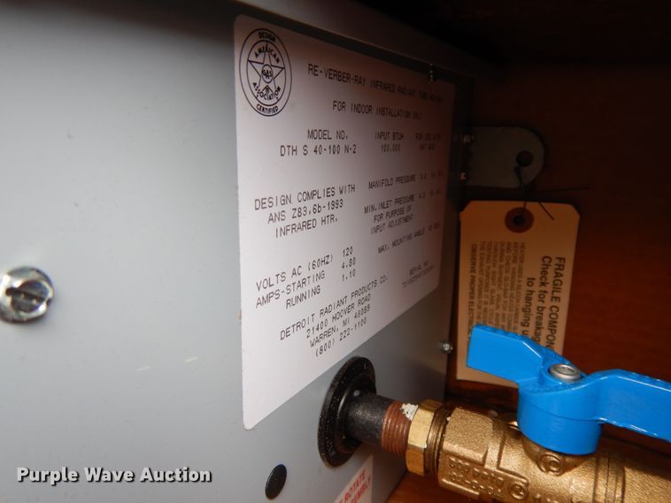 image for item GR9979 Re-Verber-Ray DTHS-40-100-NAT infrared heater