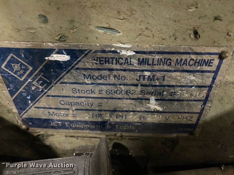 image for item HA9739 Jet JTM-1 milling machine
