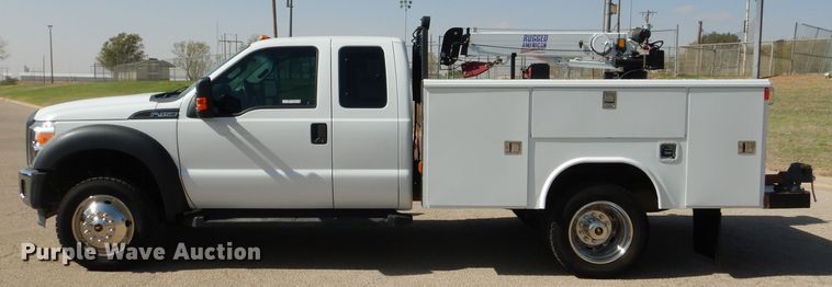 image for item HC9134 2013 Ford F450 Super Duty  utility truck with crane