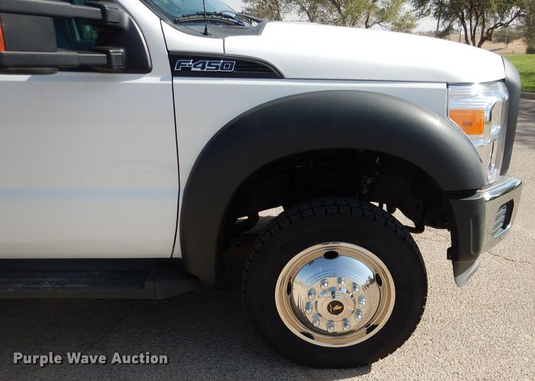 image for item HC9134 2013 Ford F450 Super Duty  utility truck with crane