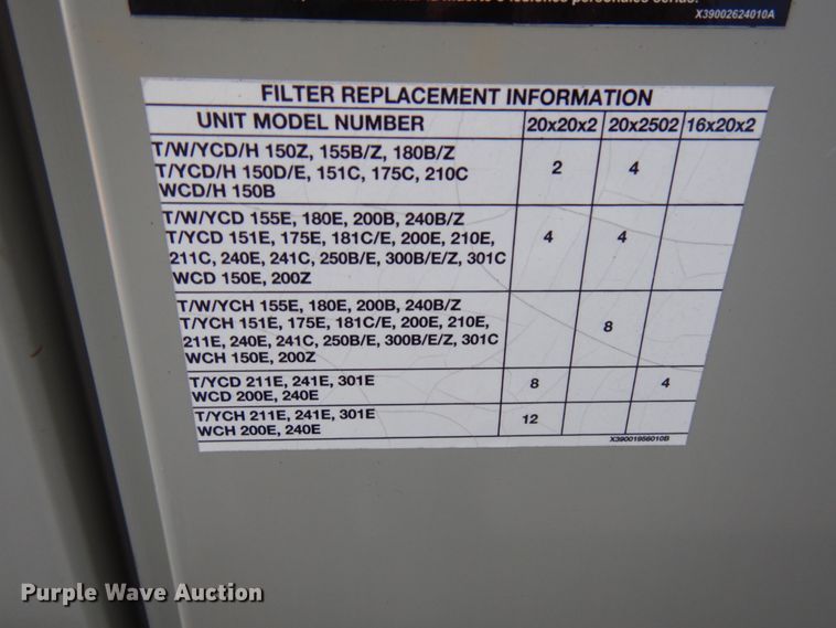 image for item HD9127 Trane Voyager AC and heat unit