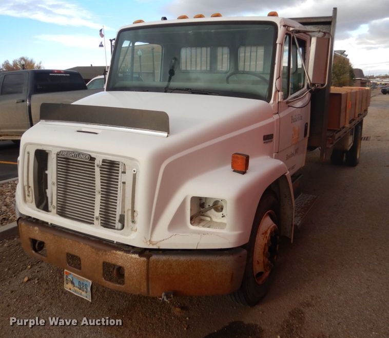 image for item HS9368 1995 Freightliner FL60  dump flatbed truck