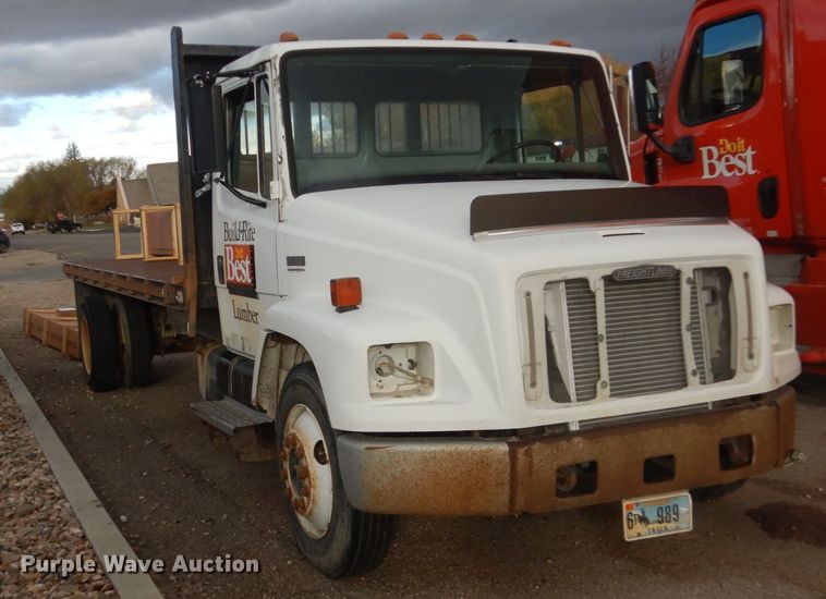 image for item HS9368 1995 Freightliner FL60  dump flatbed truck