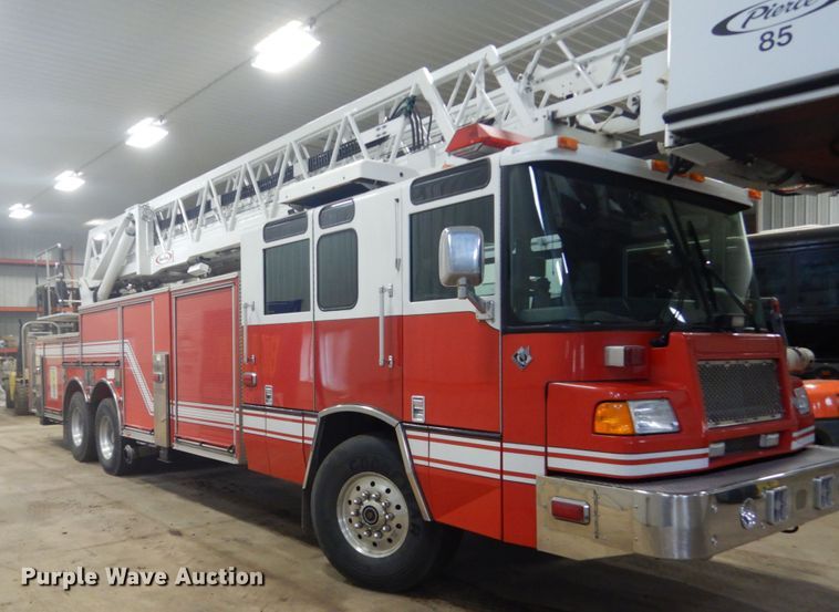 image for item HS9428 1999 Pierce  aerial platform fire truck