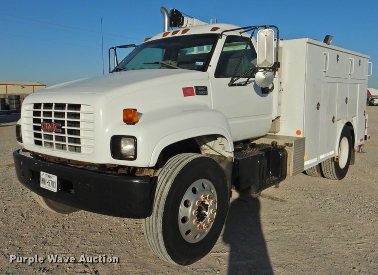 image for item HU9653 1997 GMC C6500  service truck with crane