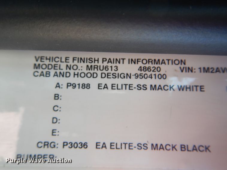 image for item HX9026 2009 Mack MRU613  bridge inspection truck