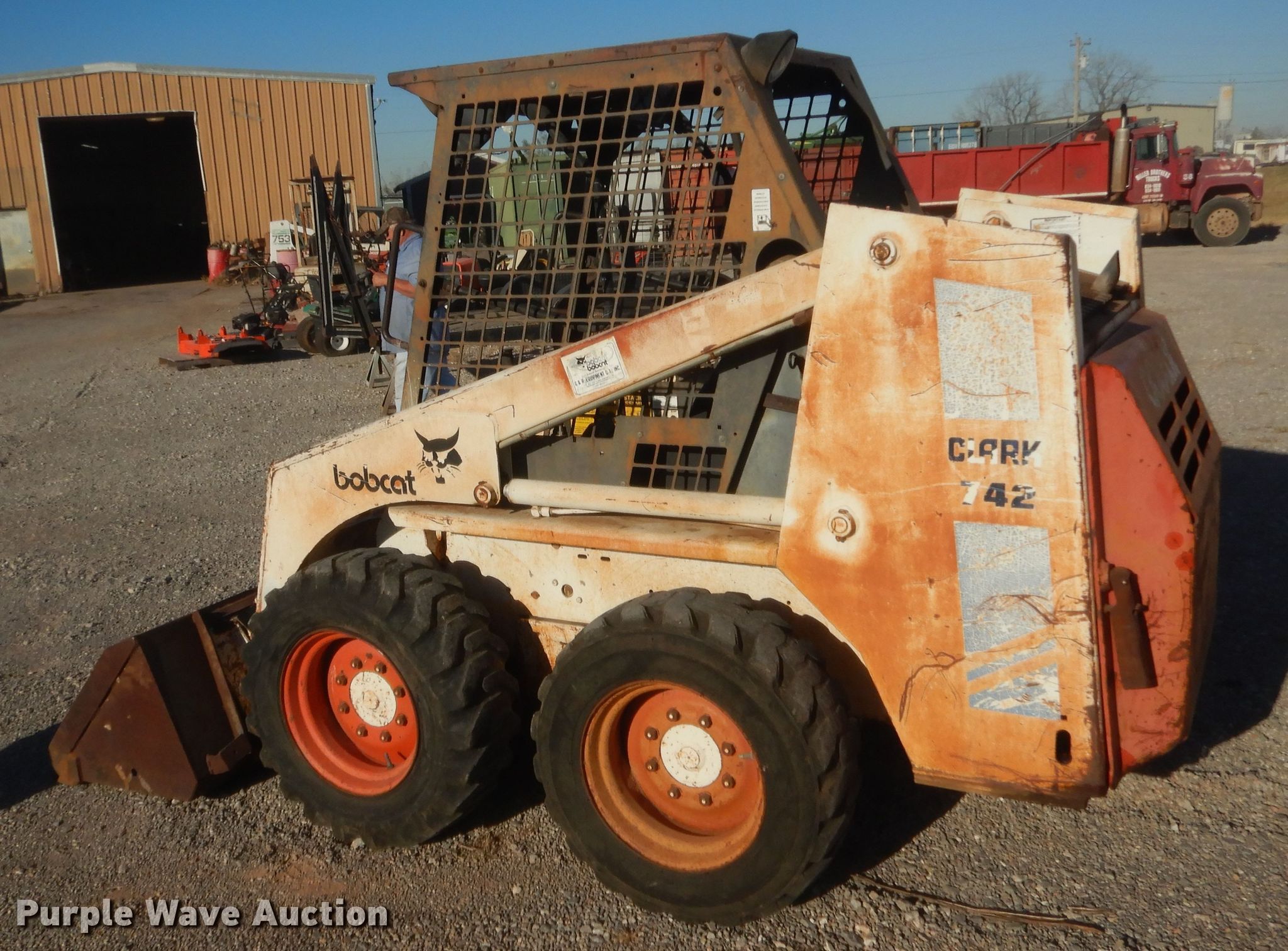 Bobcat 742 skid steer loader in Oklahoma City, OK Item HW9142 sold
