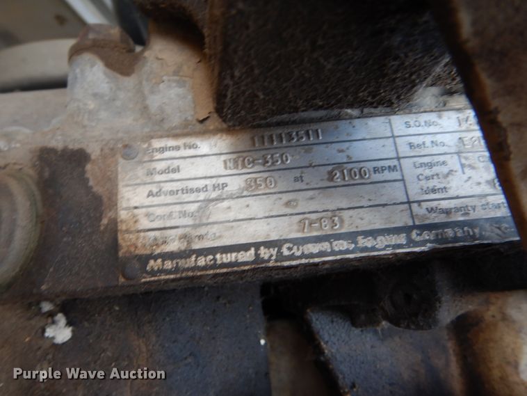 image for item DC4504 1983 Ford 9000  dump truck