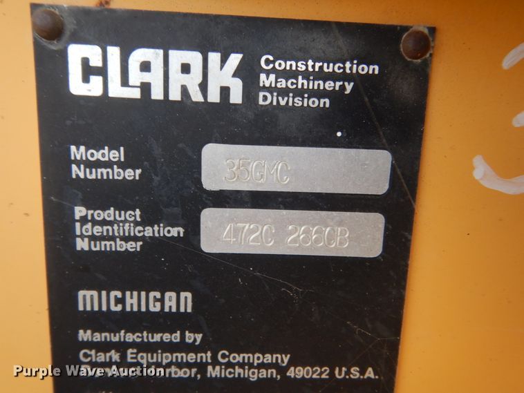 image for item DC4505 Clark 35C  wheel loader