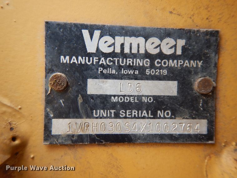 image for item DF6694 1999 Vermeer LN42  trencher