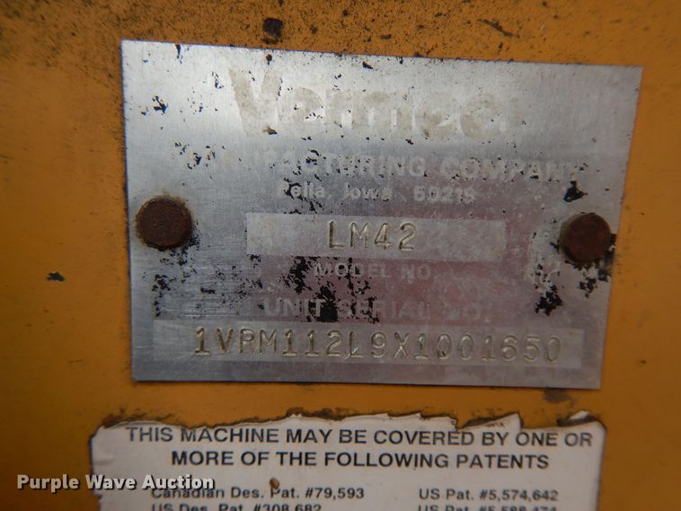 image for item DF6694 1999 Vermeer LN42  trencher