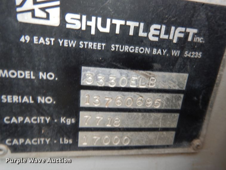 image for item DF6705 Shuttlelift 3300ELB  crane