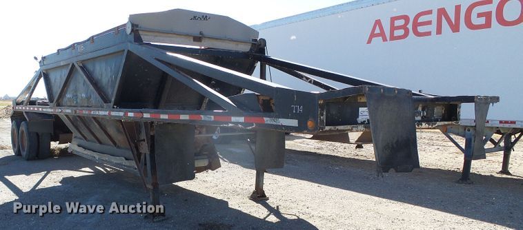 image for item DG8375 1984 Cook BDS271-L bottom dump trailer