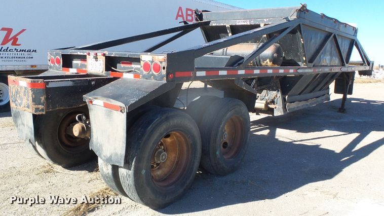 image for item DG8375 1984 Cook BDS271-L bottom dump trailer