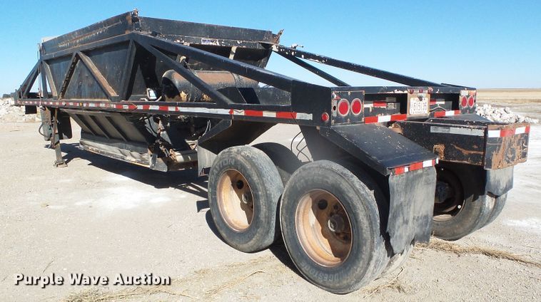 image for item DG8375 1984 Cook BDS271-L bottom dump trailer