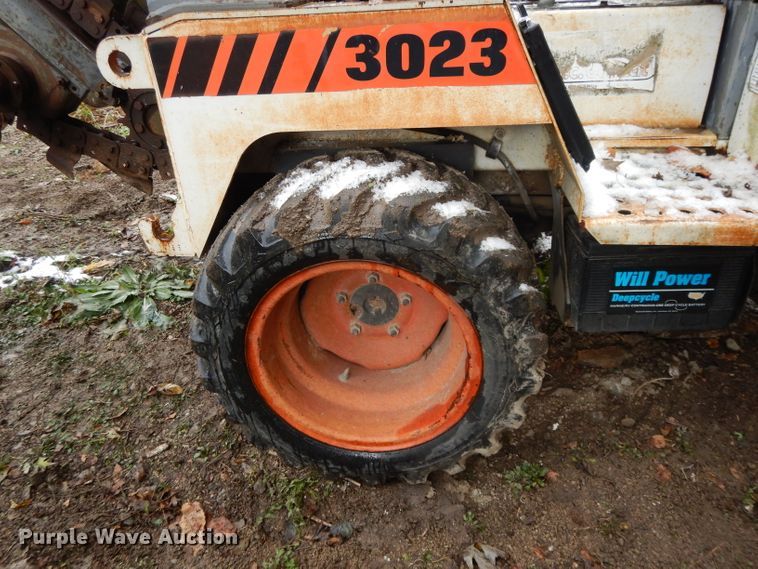 image for item DH3367 1989 Bobcat 3023  trencher