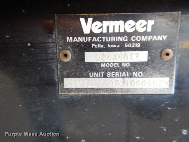 image for item DH3370 2005 Vermeer D24X40 Series II  directional boring unit