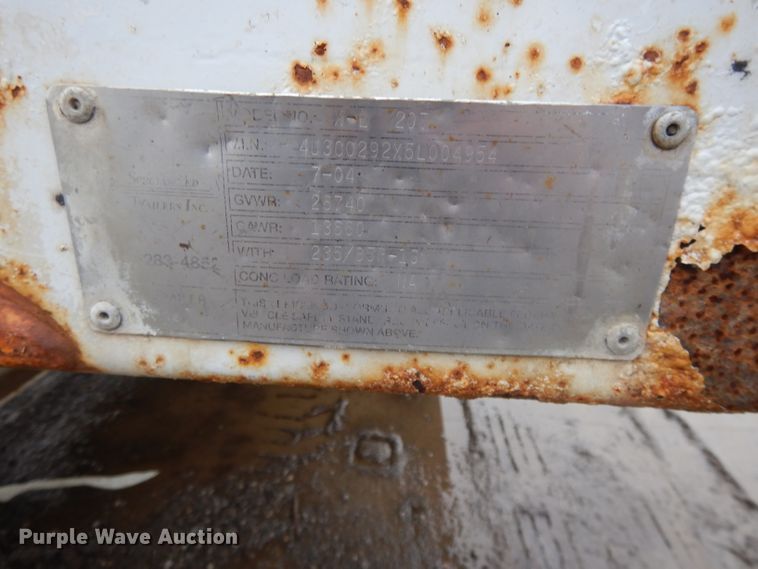 image for item DH3371 2005 Specialized XL20T equipment trailer