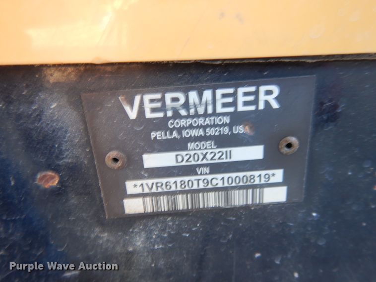 image for item DH3410 2012 Vermeer D20X22 Series II  directional boring unit