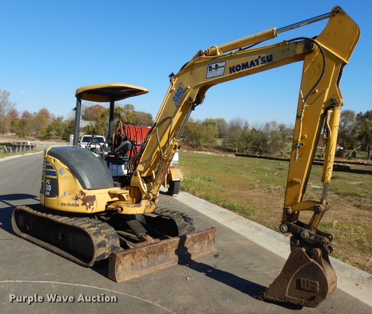 image for item DH3411 2007 Komatsu PC50MR  mini excavator