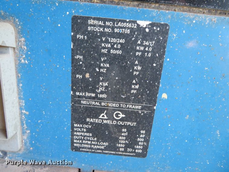 image for item DH3994 Miller Big Blue 402P welder