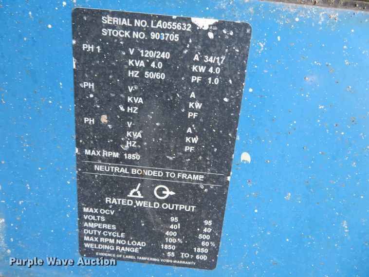 image for item DH3994 Miller Big Blue 402P welder