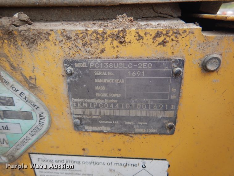 image for item DH7019 2005 Komatsu PC138USLC-2  excavator