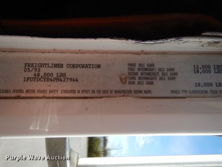 image for item DI1017 1993 Freightliner FLD  dump truck