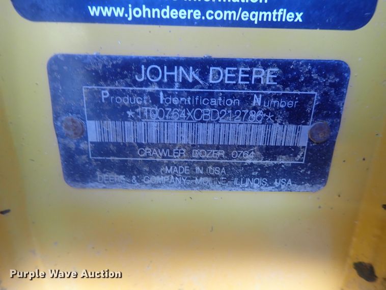 image for item DI7290 2012 John Deere 764  HSD dozer