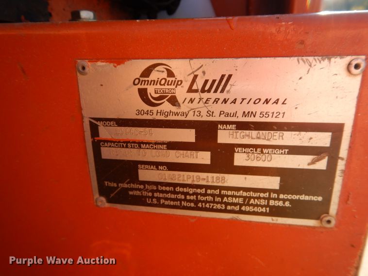 image for item DI8363 2001 Lull 1044C-54  telehandler