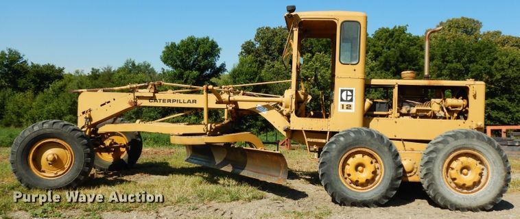 image for item DJ4406 1962 Caterpillar 12E  rigid frame motor grader