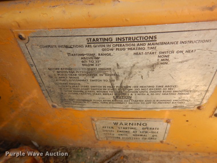 image for item DJ4406 1962 Caterpillar 12E  rigid frame motor grader